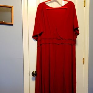 Bloomchic plus size red dress